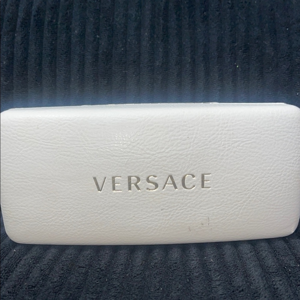 Versace White Eyeglass Case